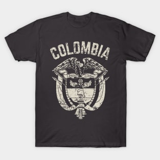 Colombia Libertad Y Orden - Grunge Design T-Shirt